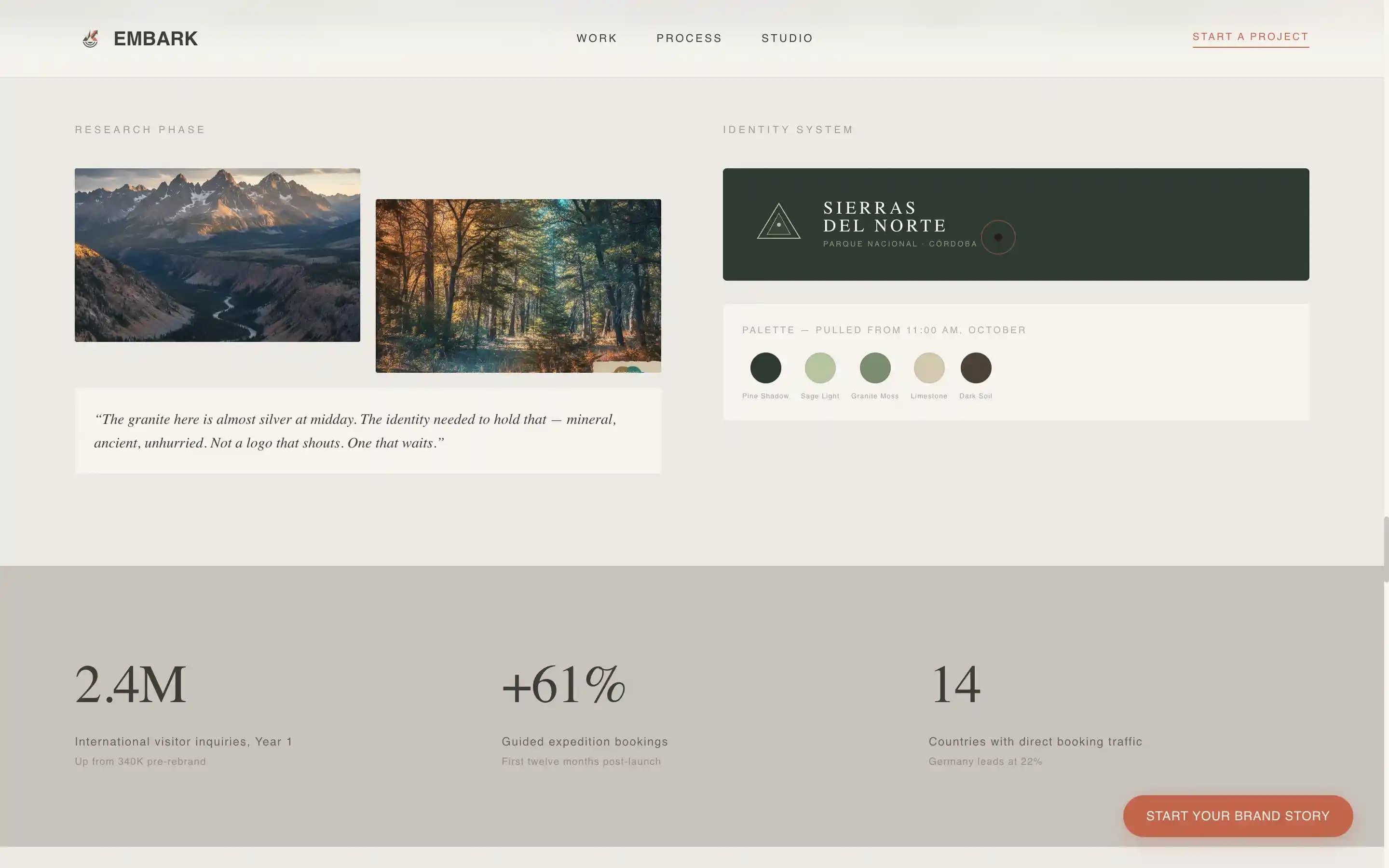 Embark - Immersive Travelbranding Landing Page Template