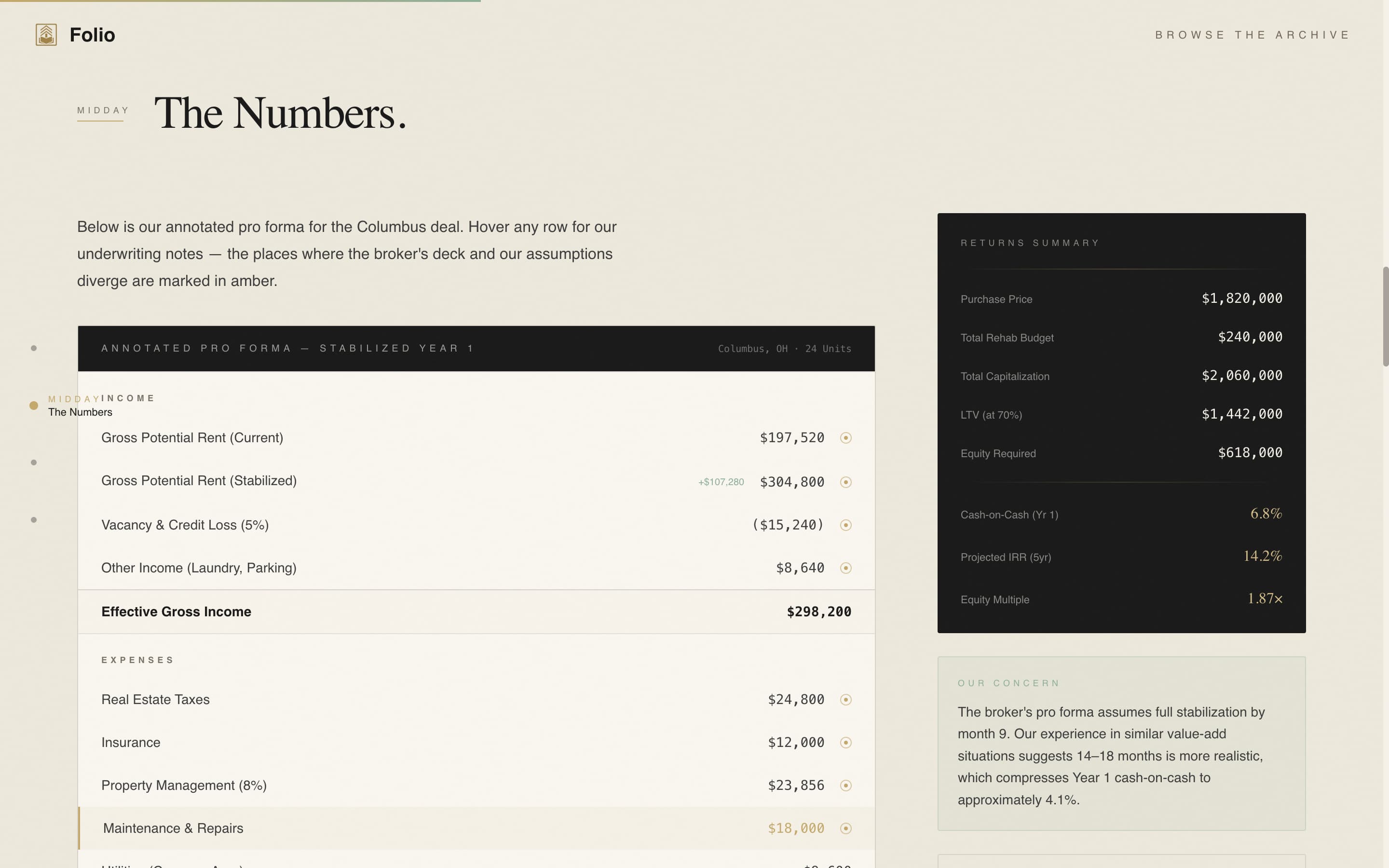 Folio - Analytical Real Estate Landing Page Template