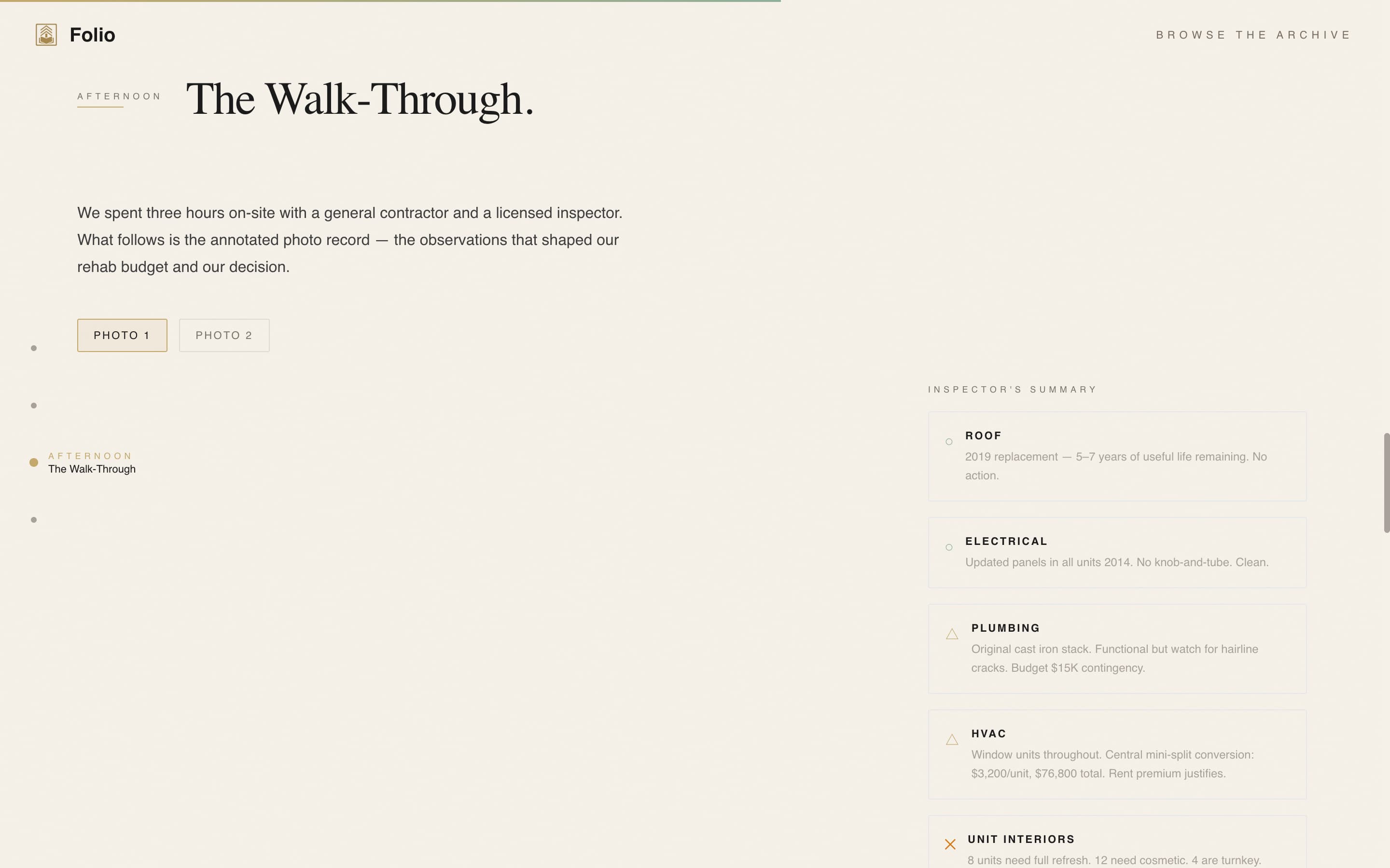 Folio - Analytical Real Estate Landing Page Template
