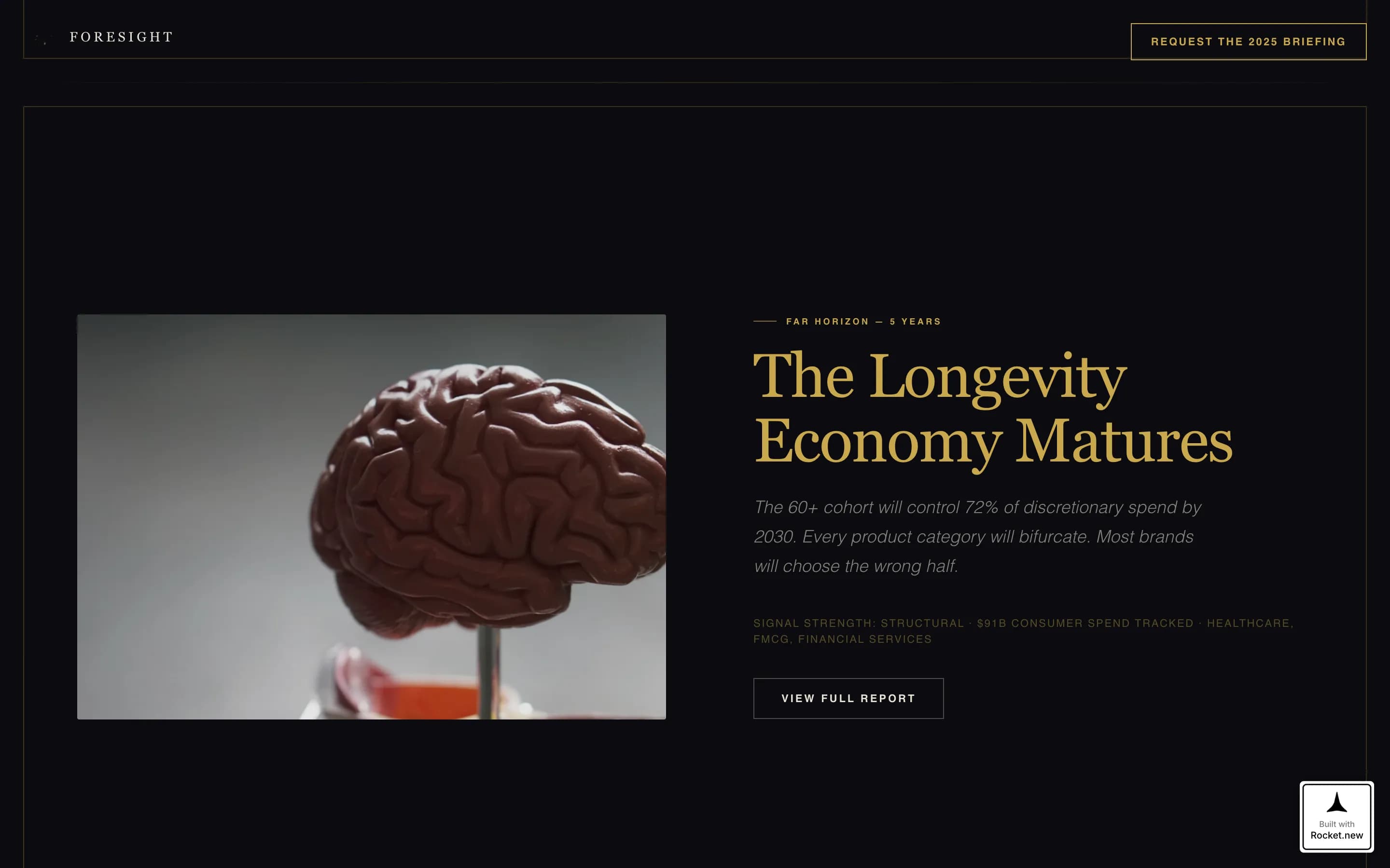 Foresight - Immersive Agency Landing Page Template