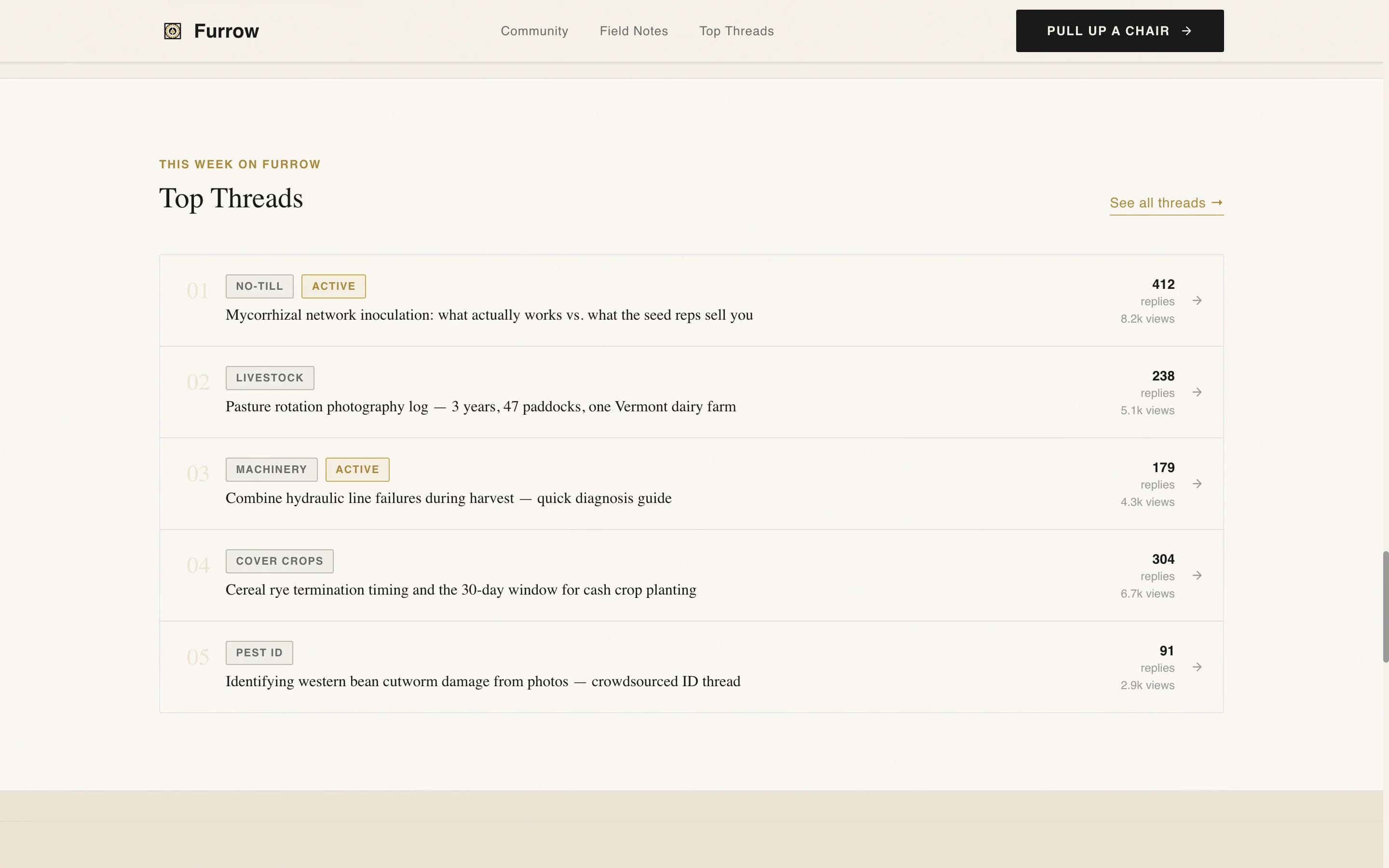 Furrow - Authoritative Agriculture Landing Page Template