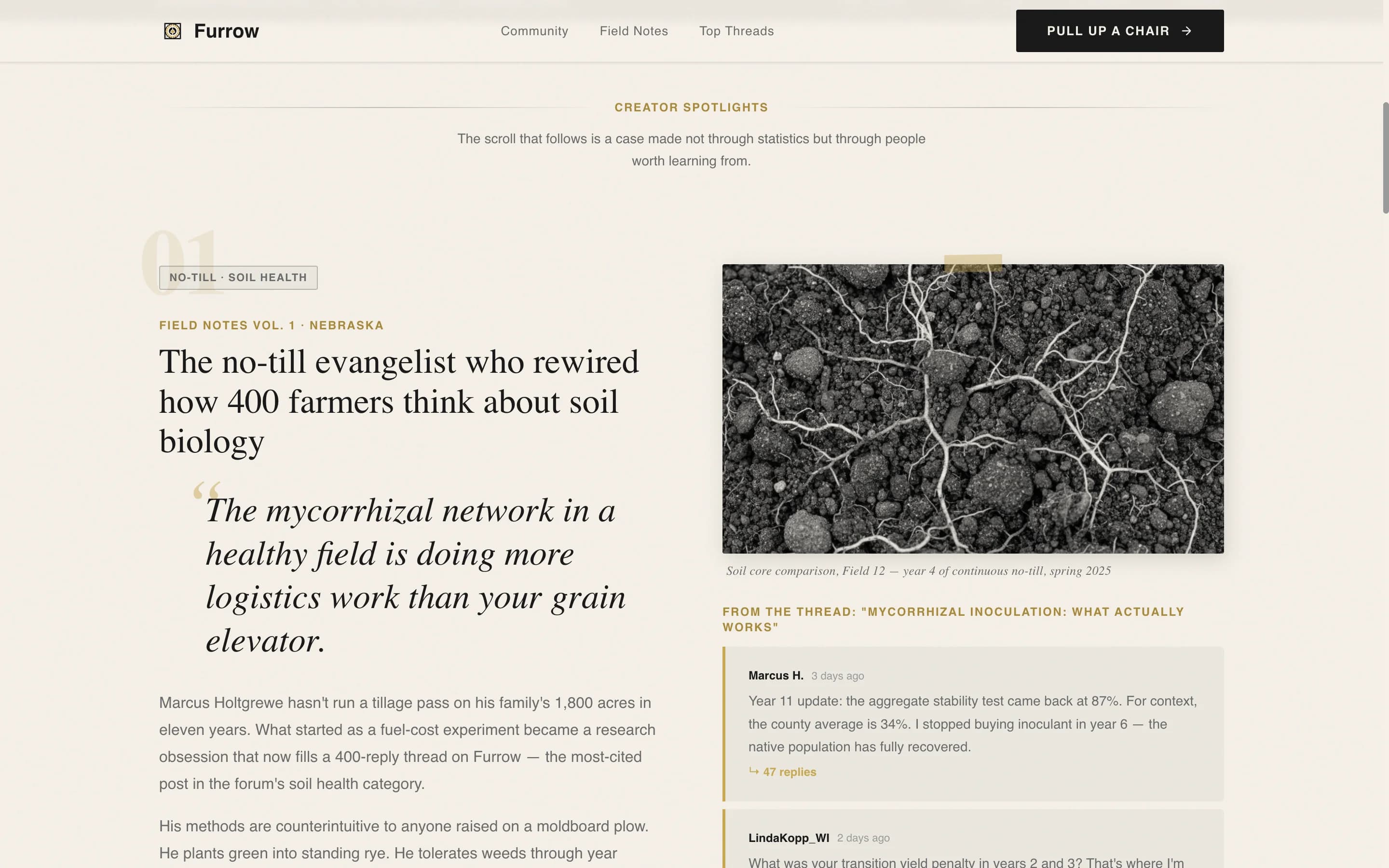 Furrow - Authoritative Agriculture Landing Page Template