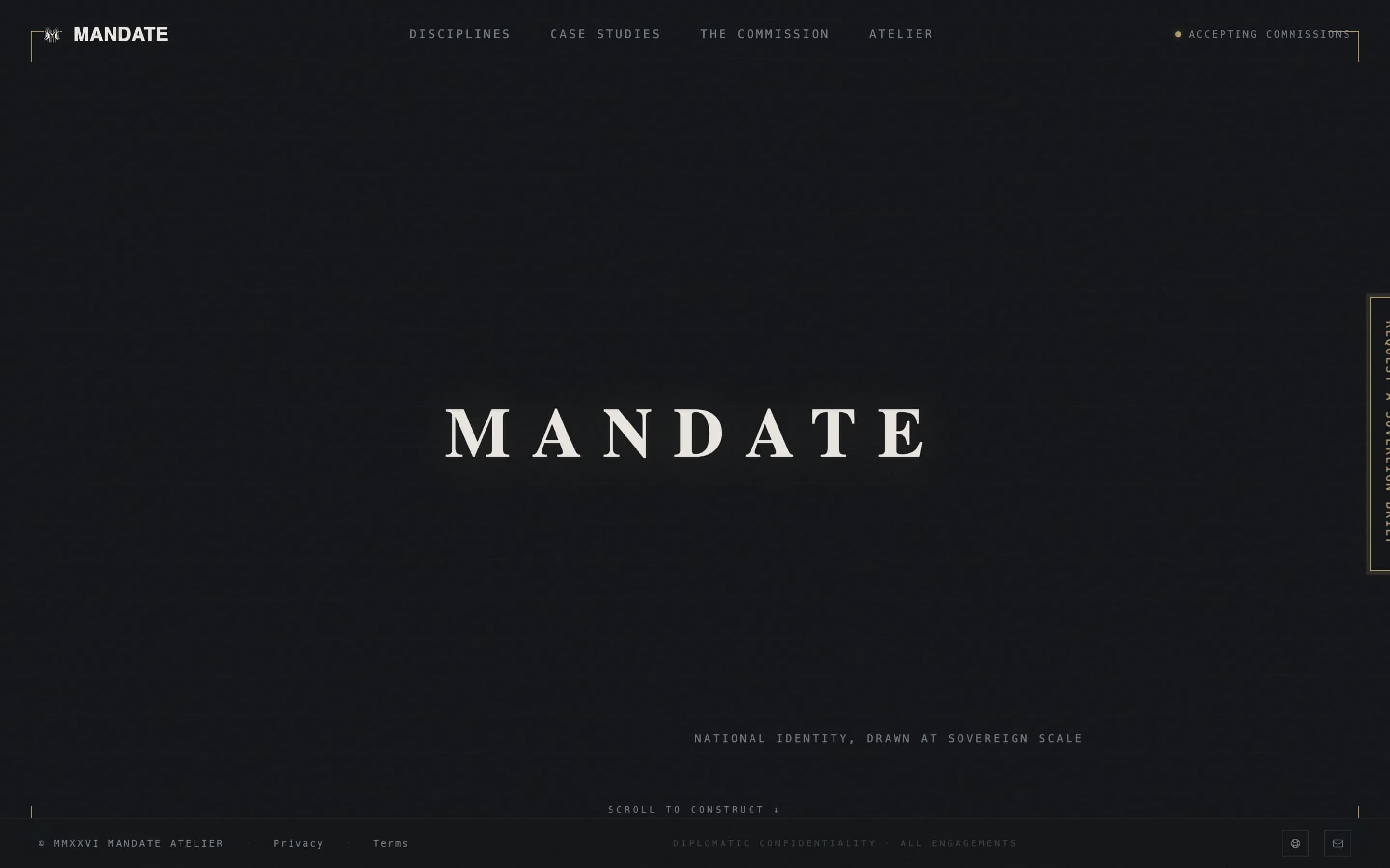 Emblem — Strategic Branding Agency Landing Page Template