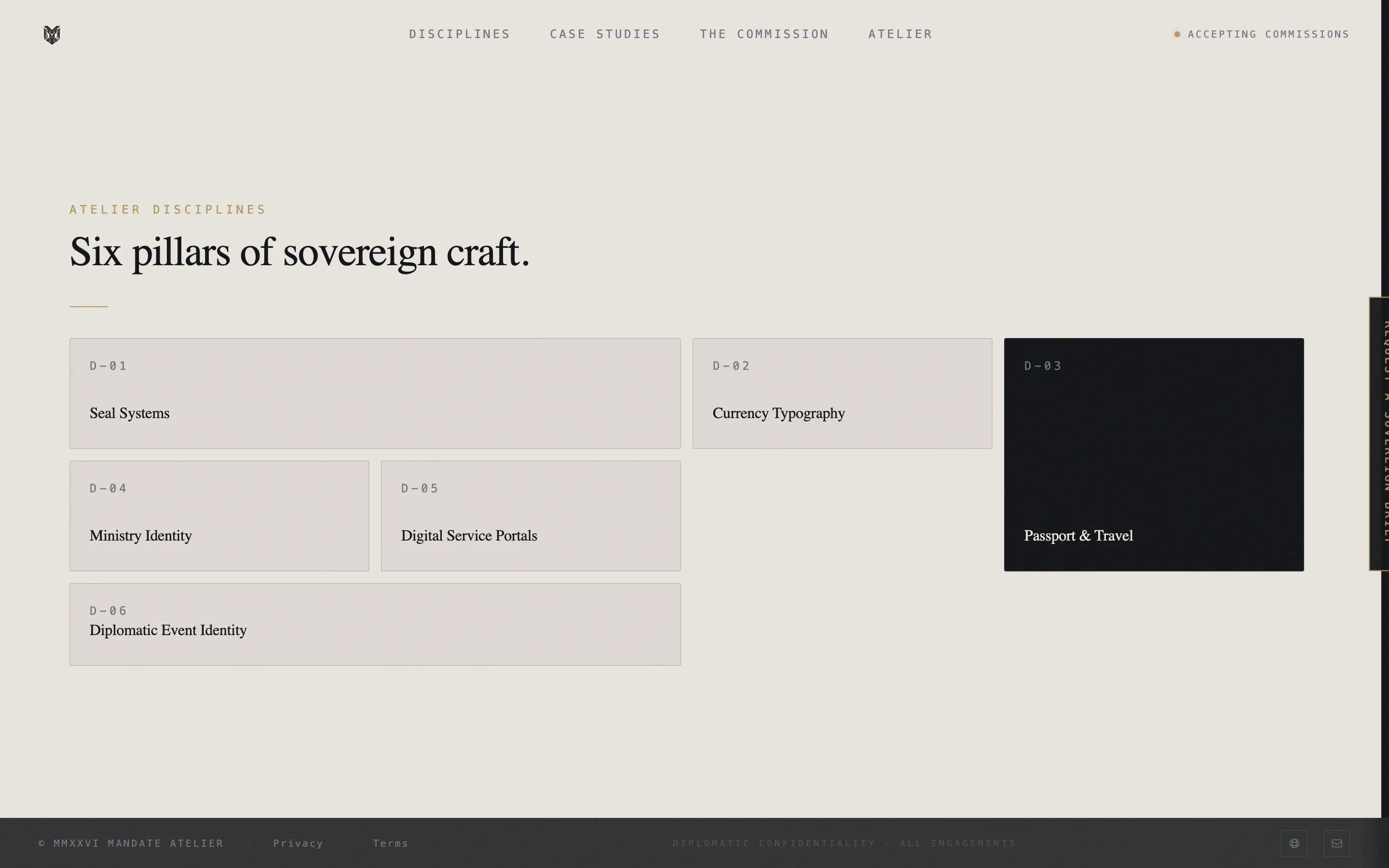 Emblem — Strategic Branding Agency Landing Page Template