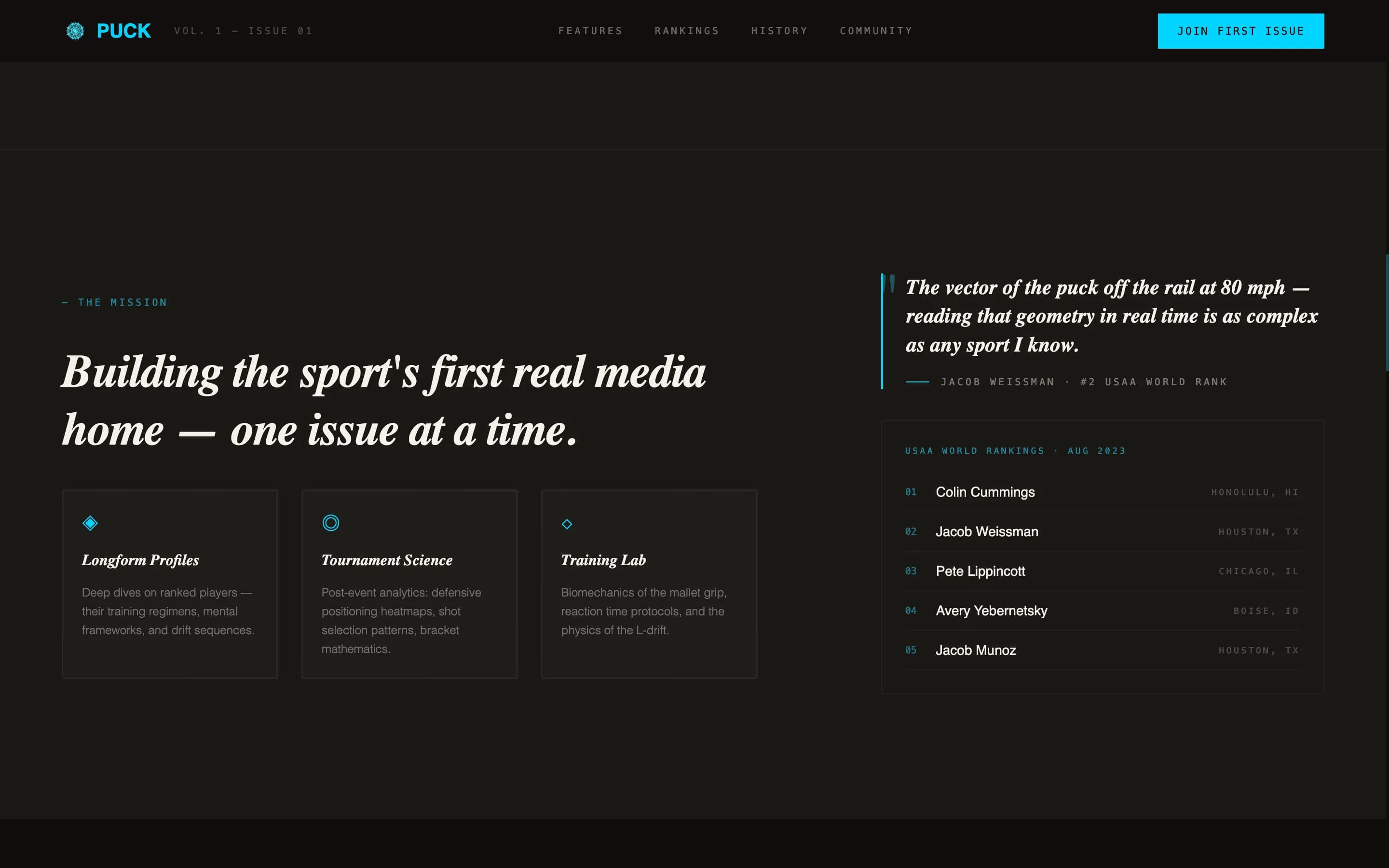 Puck - Electric Airhockey Landing Page Template