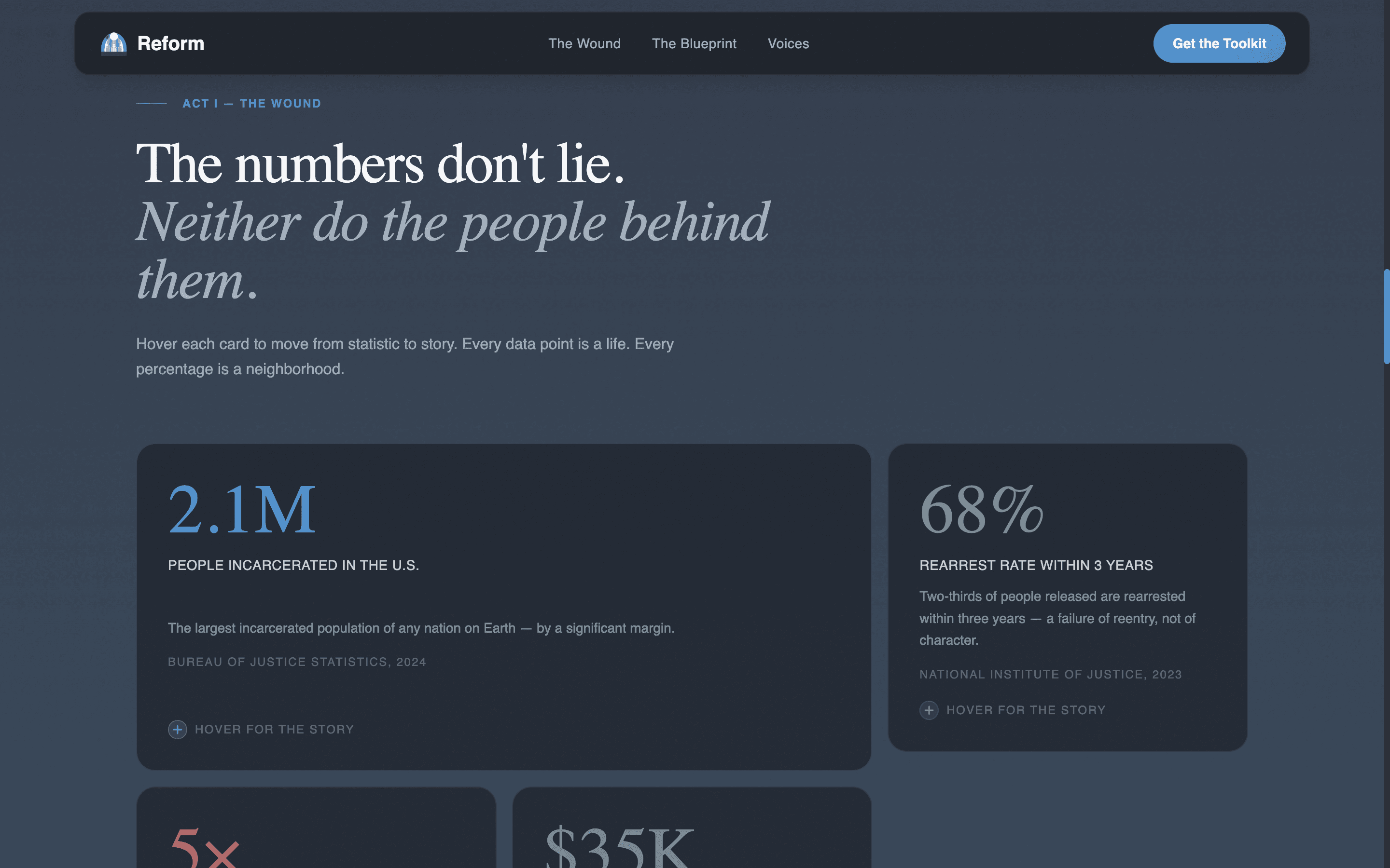 Reform - Powerful Prisonreform Landing Page Template