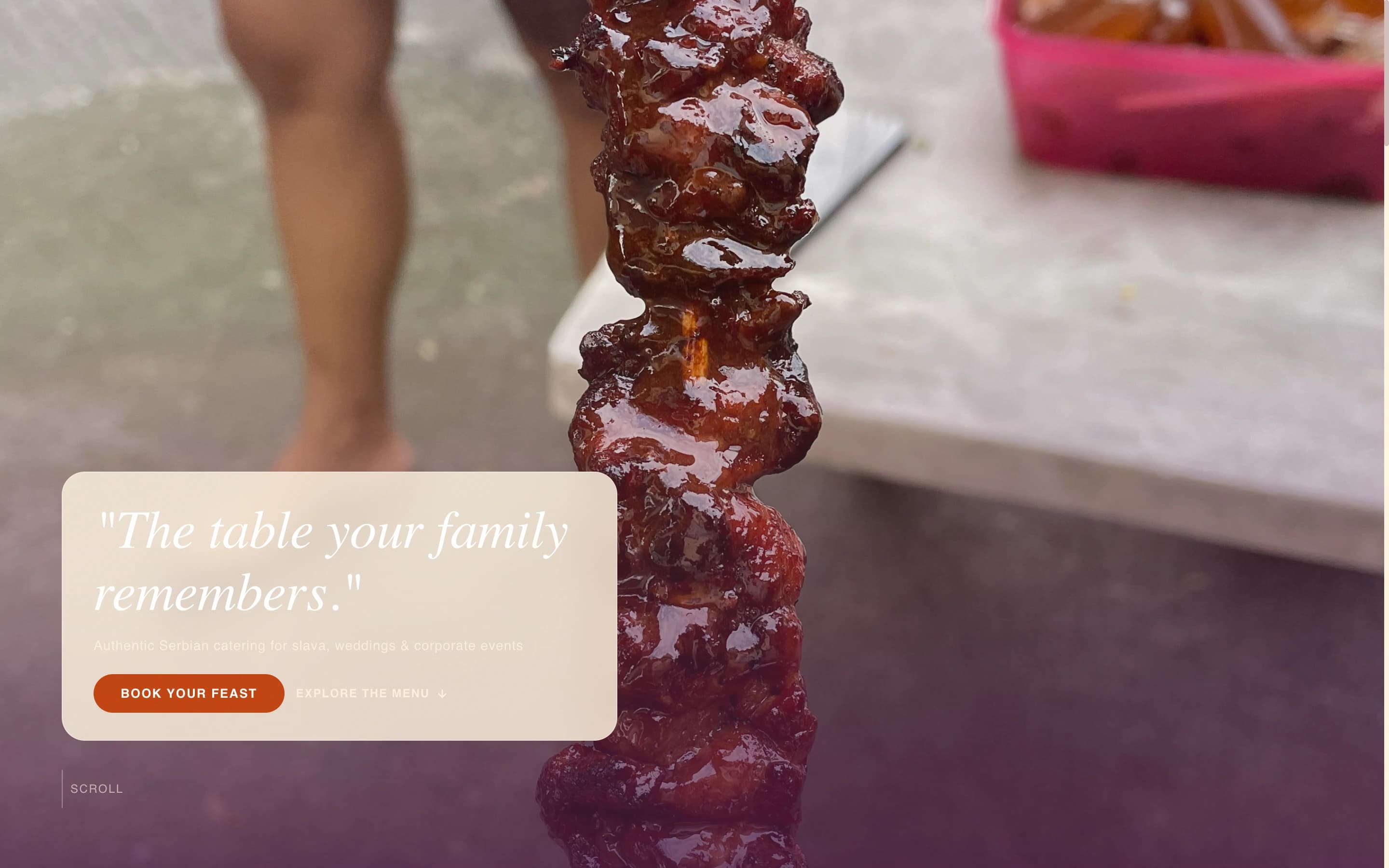 Sofra - Authentic Serbian Catering Landing Page Template