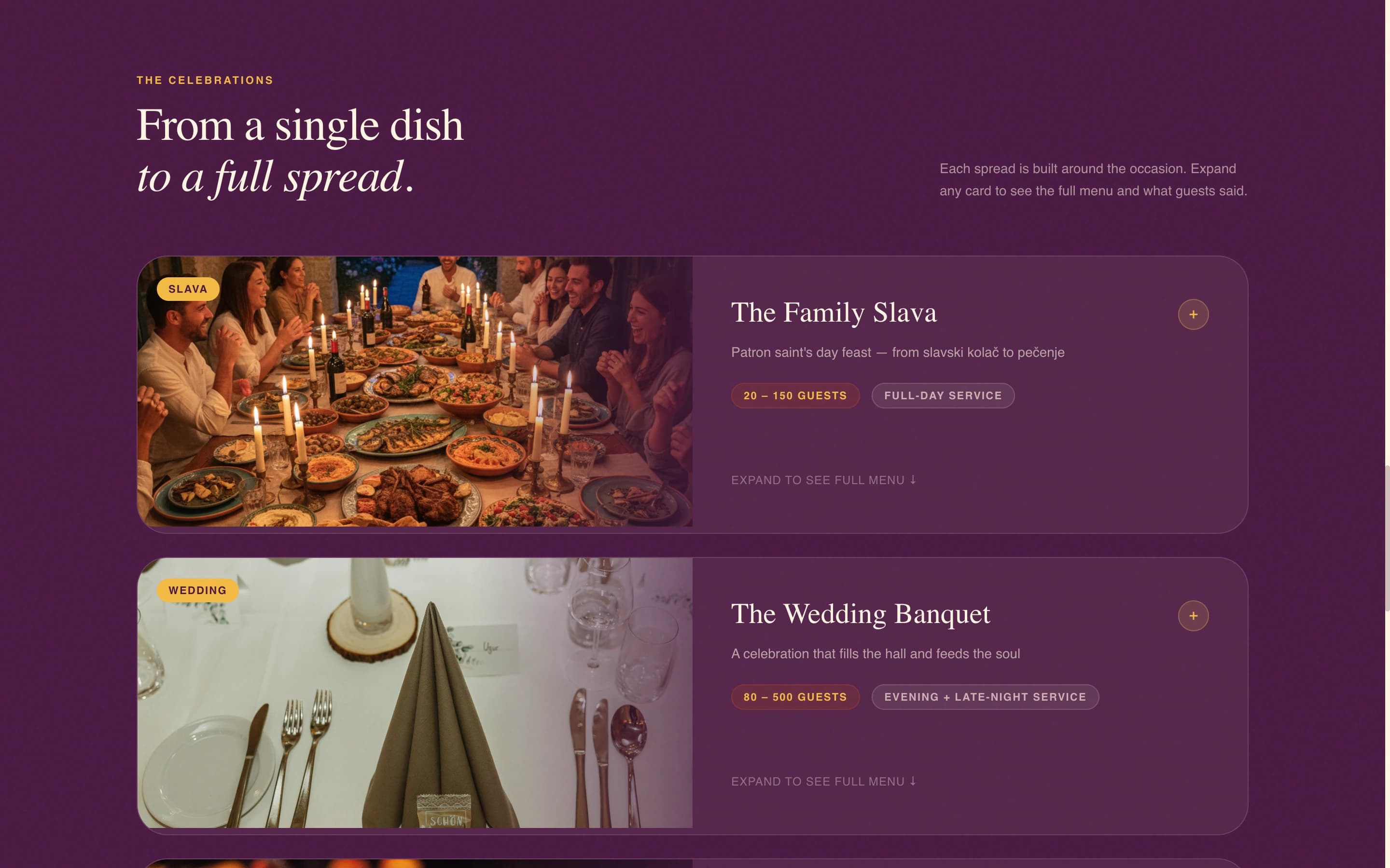 Sofra - Authentic Serbian Catering Landing Page Template