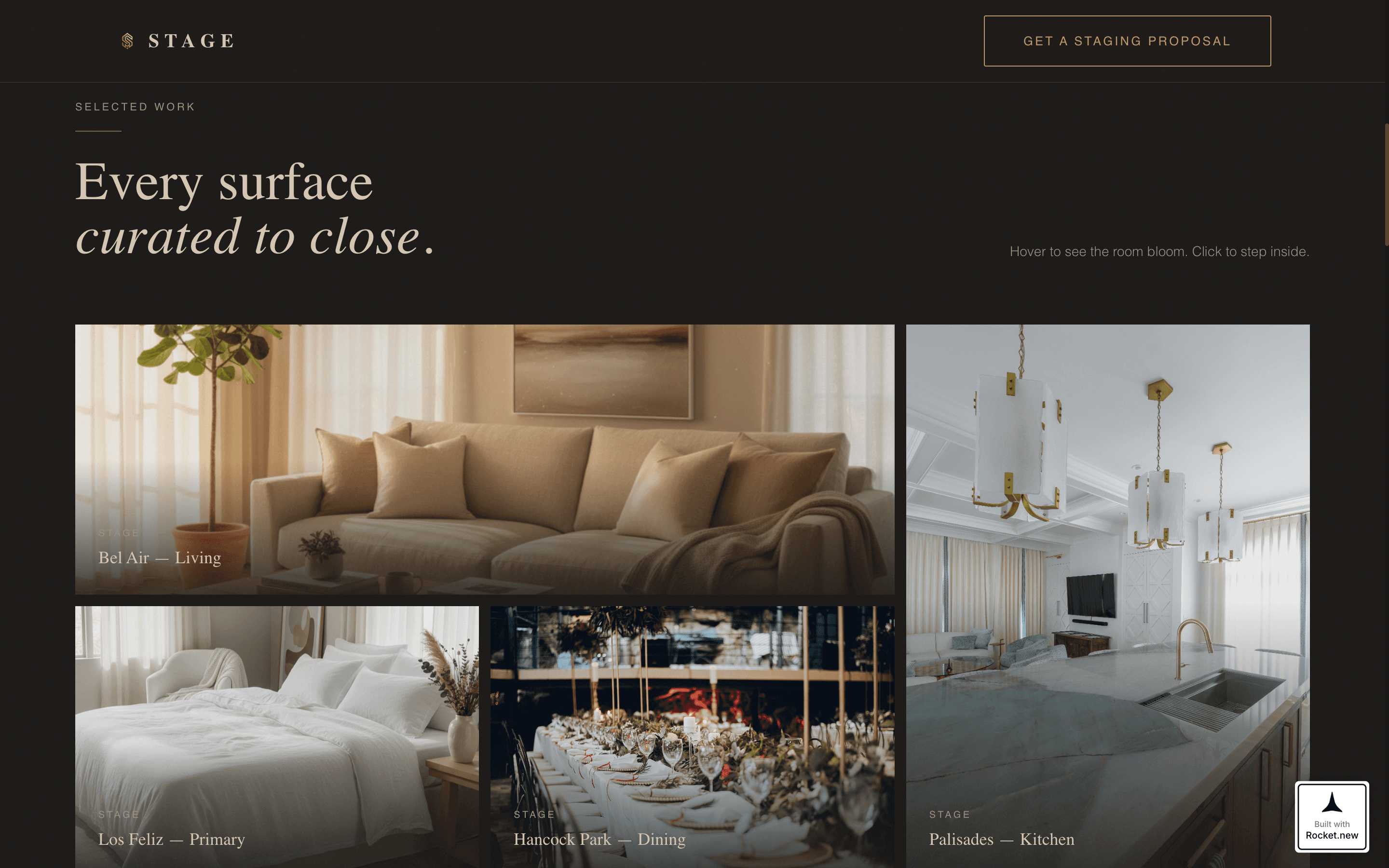Backdrop — Immersive Home Staging Landing Page Template