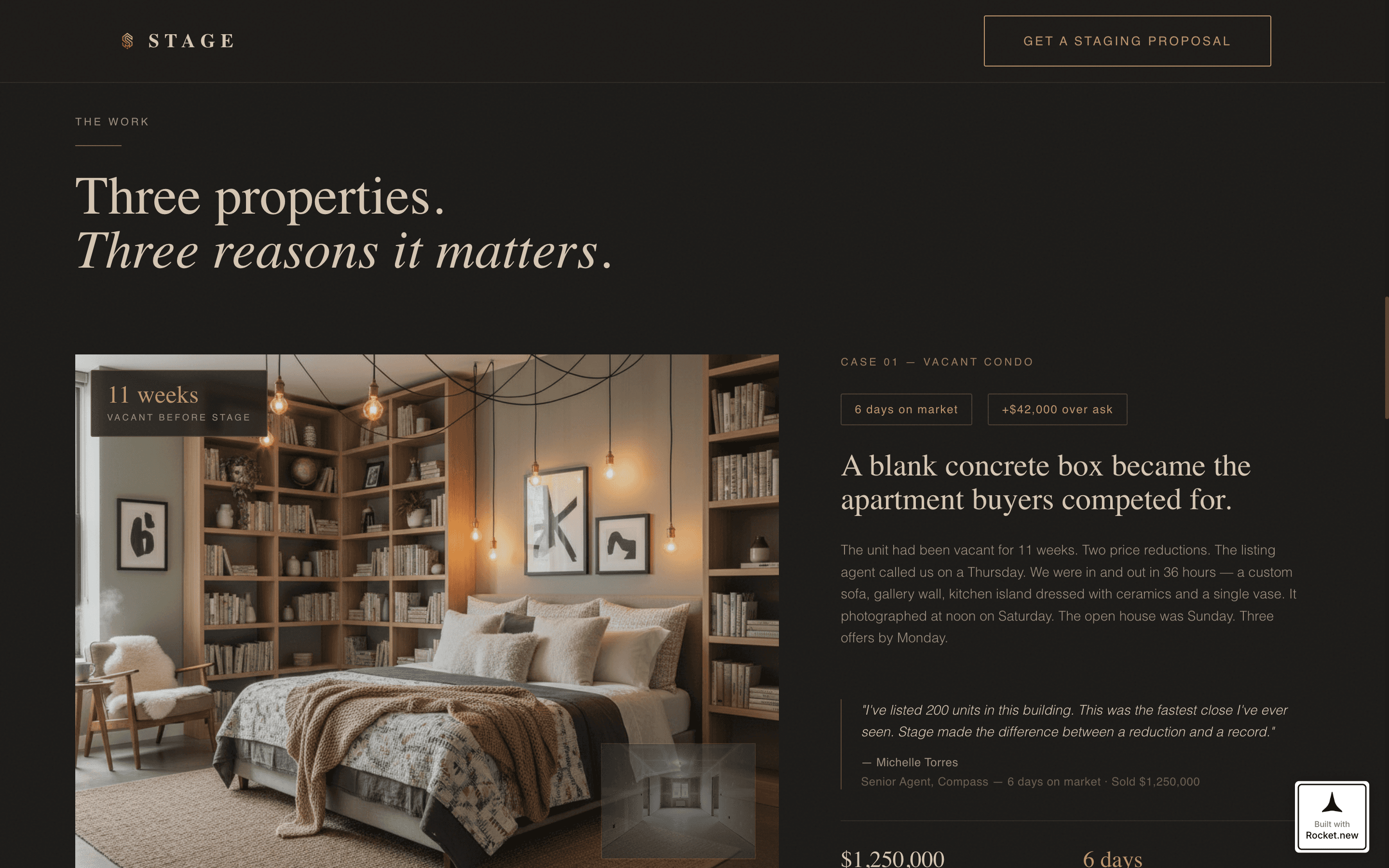 Backdrop — Immersive Home Staging Landing Page Template