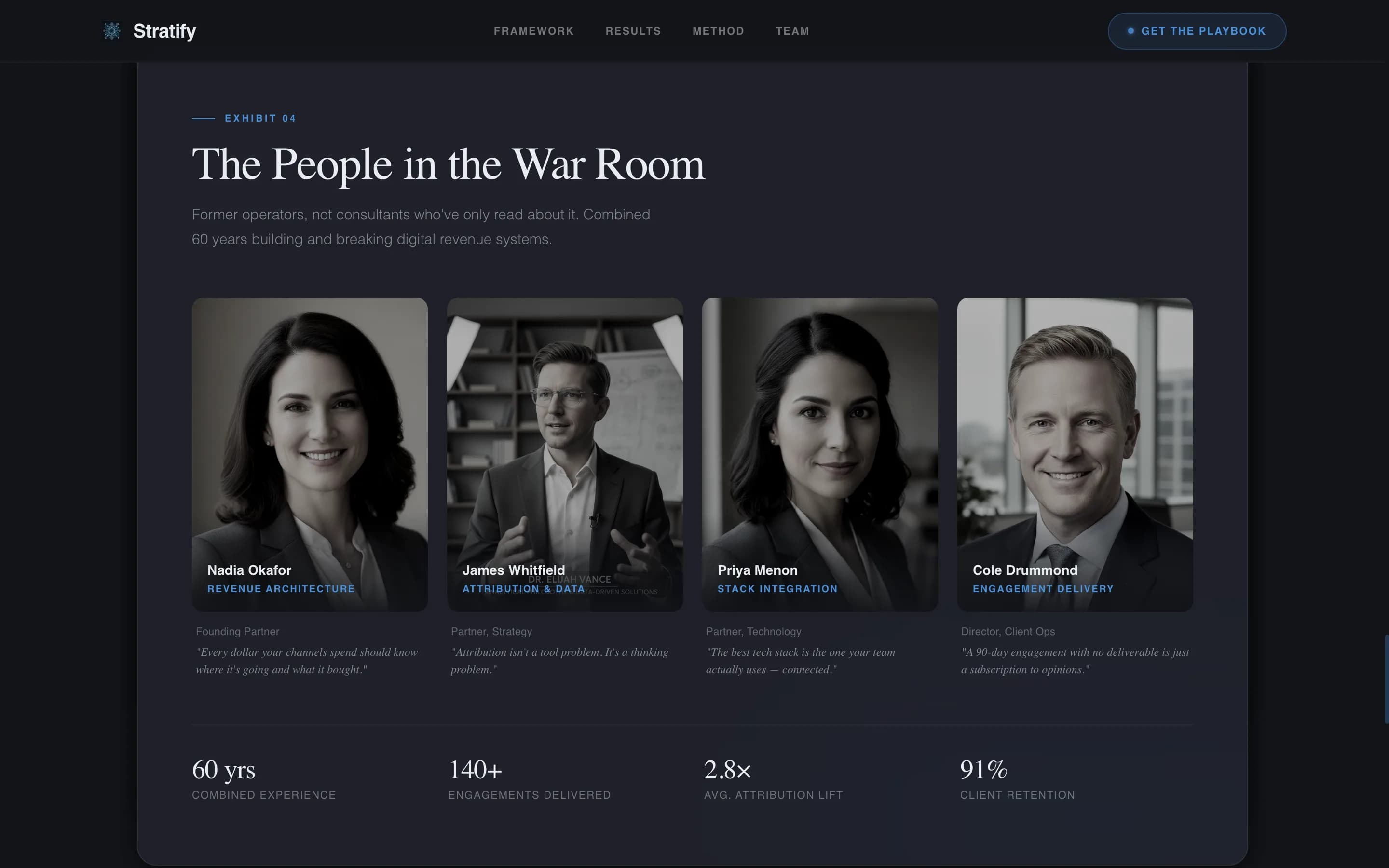 Stratify - Immersive Strategy Landing Page Template