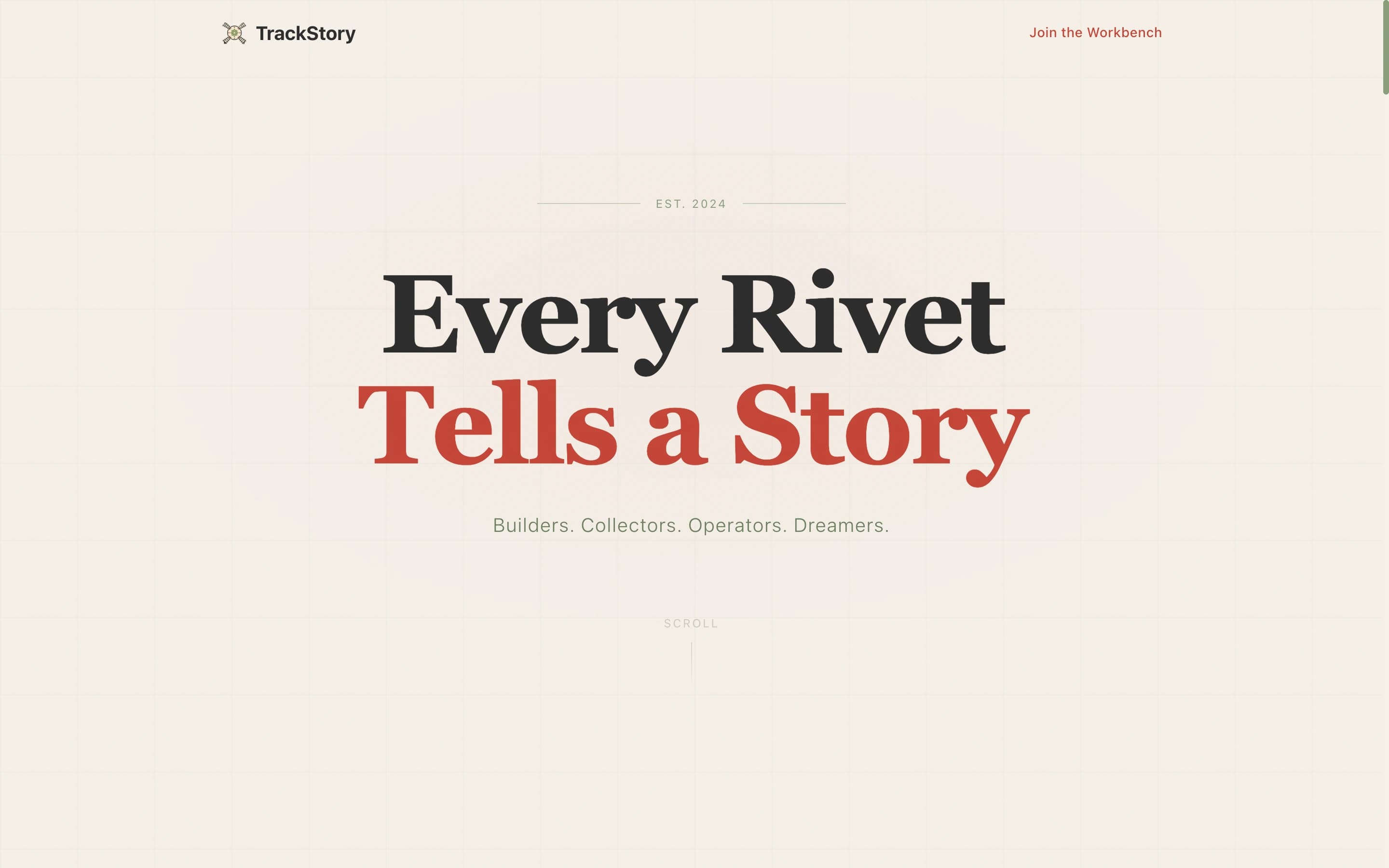 Trackstory - Captivating Modeltrain Landing Page Template