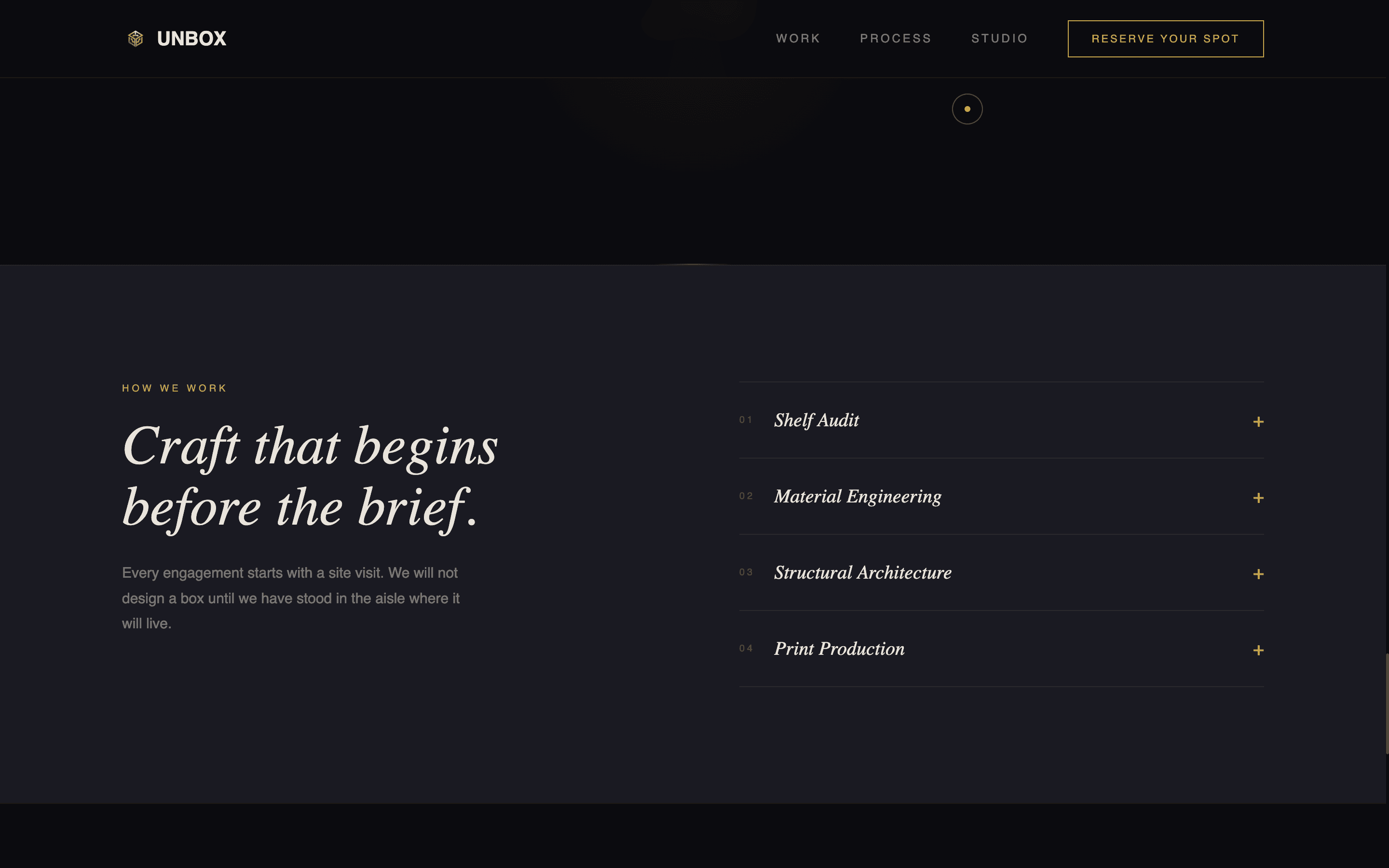 Unbox - Immersive Packaging Landing Page Template