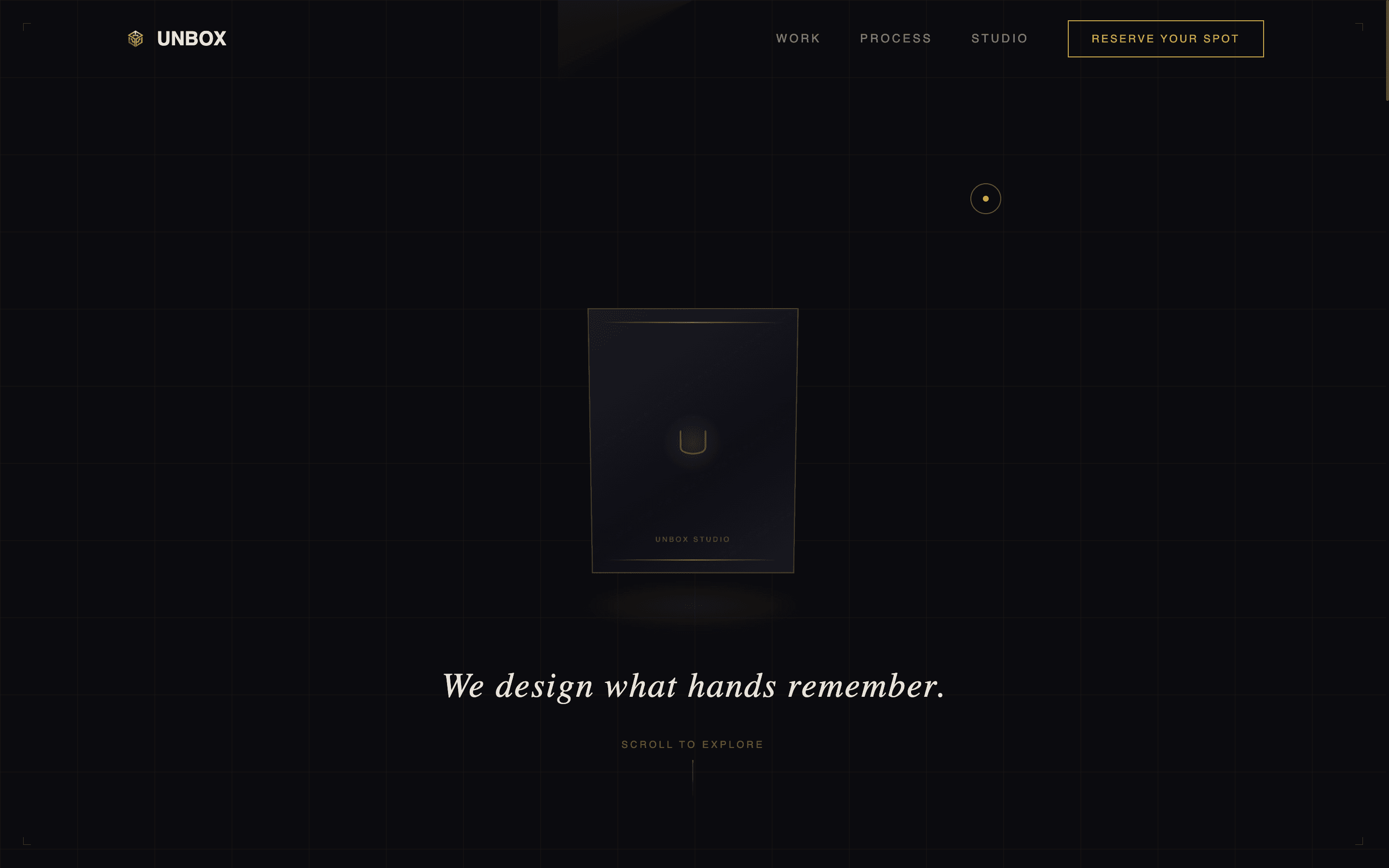 Unbox - Immersive Packaging Landing Page Template