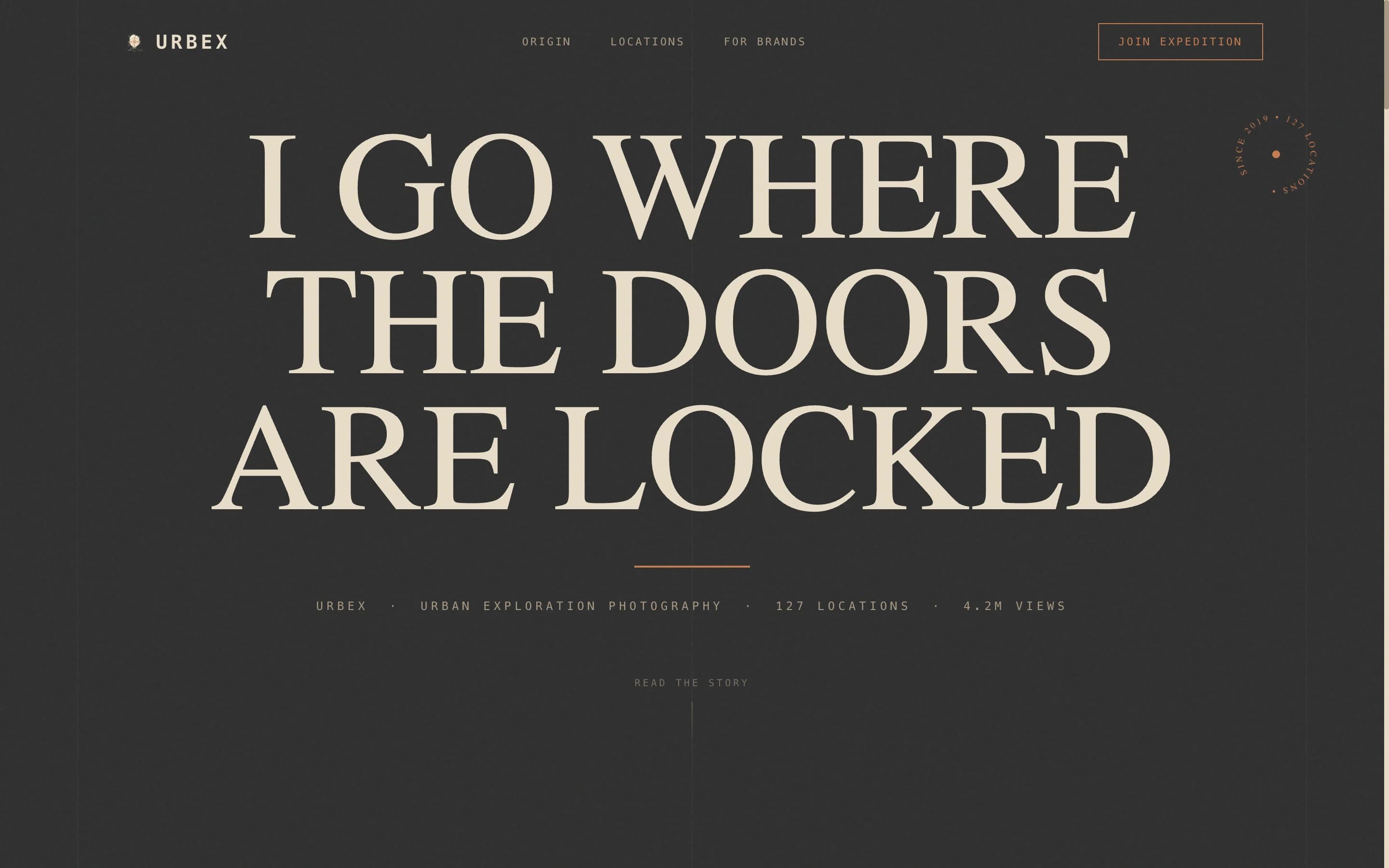 Urbex - Compelling Abandonedplaces Landing Page Template