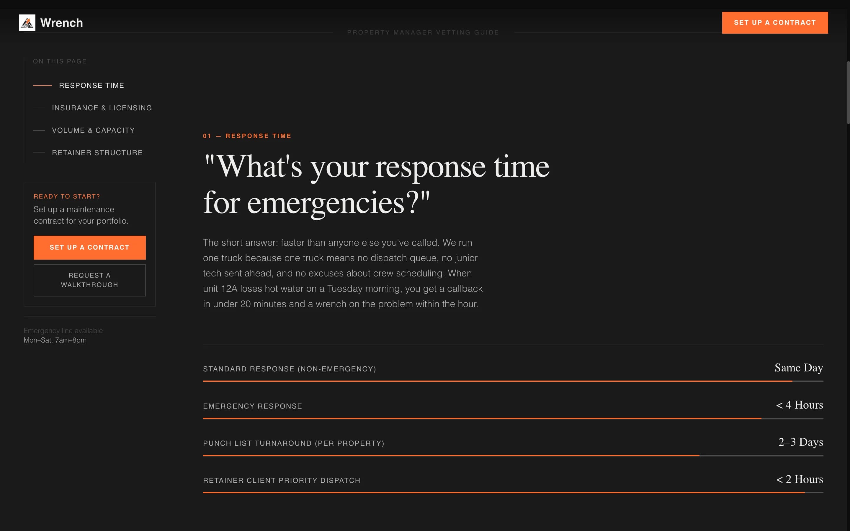 Wrench - Reliable Handyman Landing Page Template