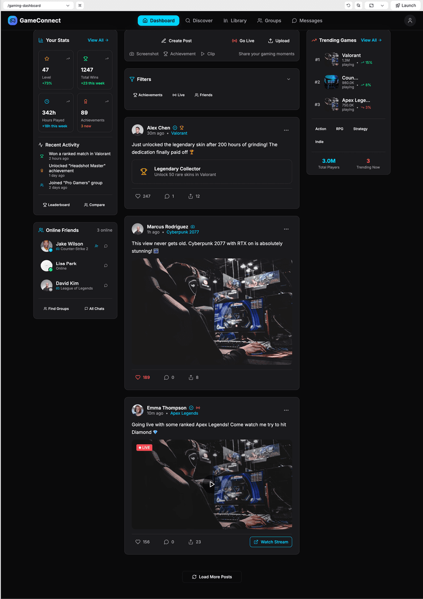 social media for gamers preview