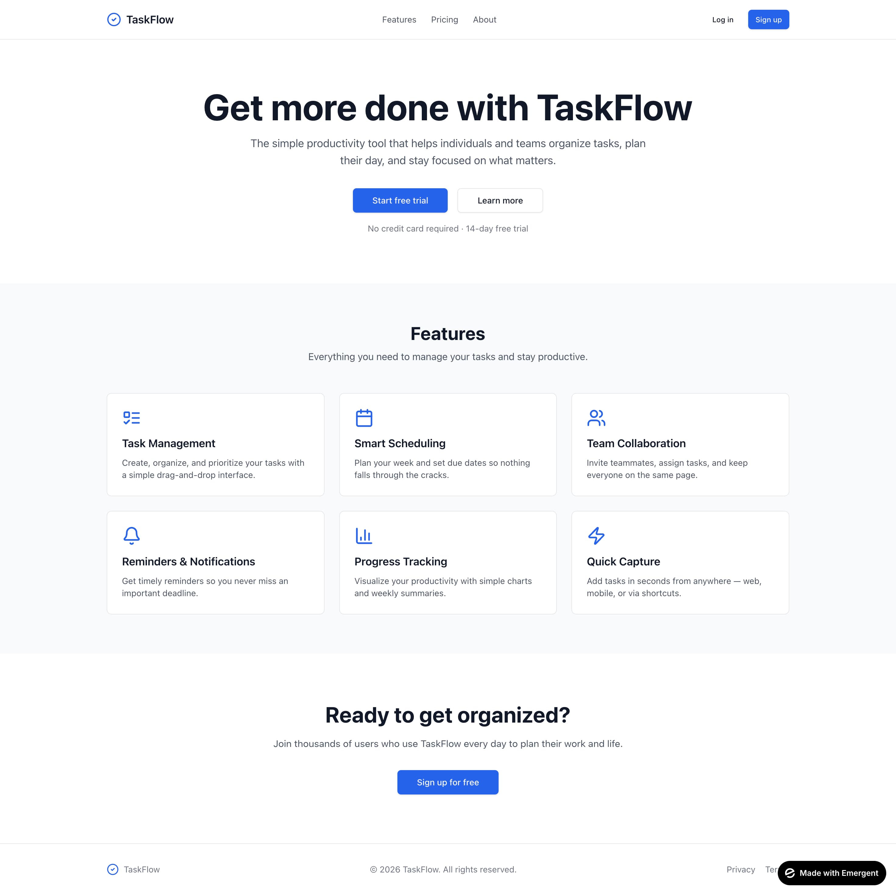 Emergent comparison — Emergent output