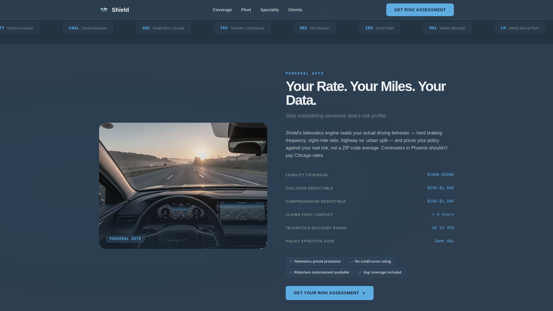 Automotive - Modern & Landing Page Template Template | Build Fully ...